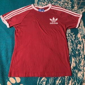 Adidas Women’s Red Jersey T Shirt Medium